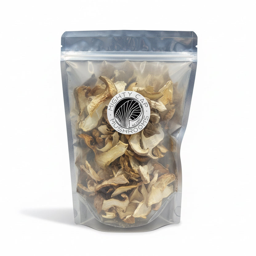 Dried King Trumpet Mushrooms (whole fruitbody) 3oz package