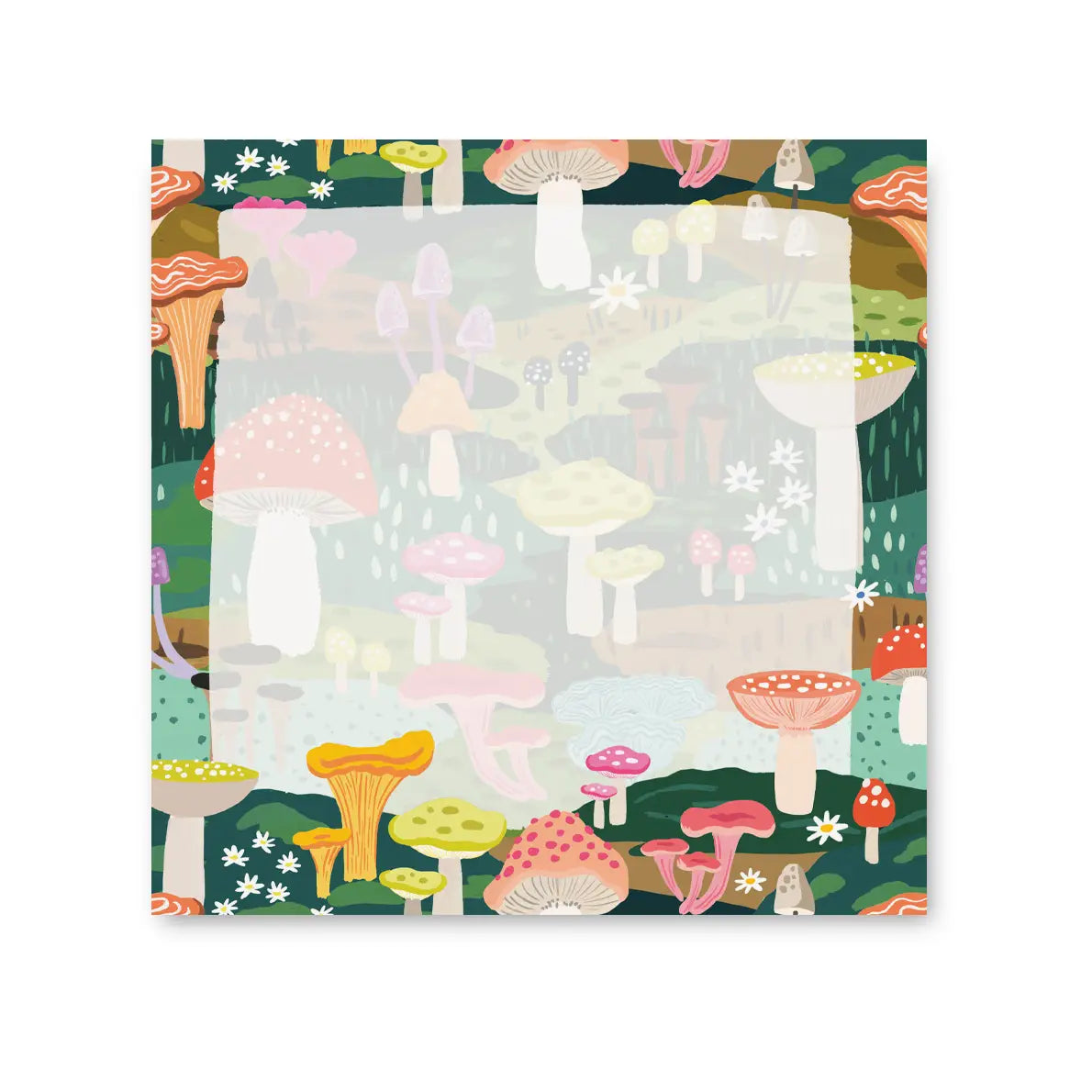 Mushroom Heaven 200 Sheet Jumbo Desk Pad