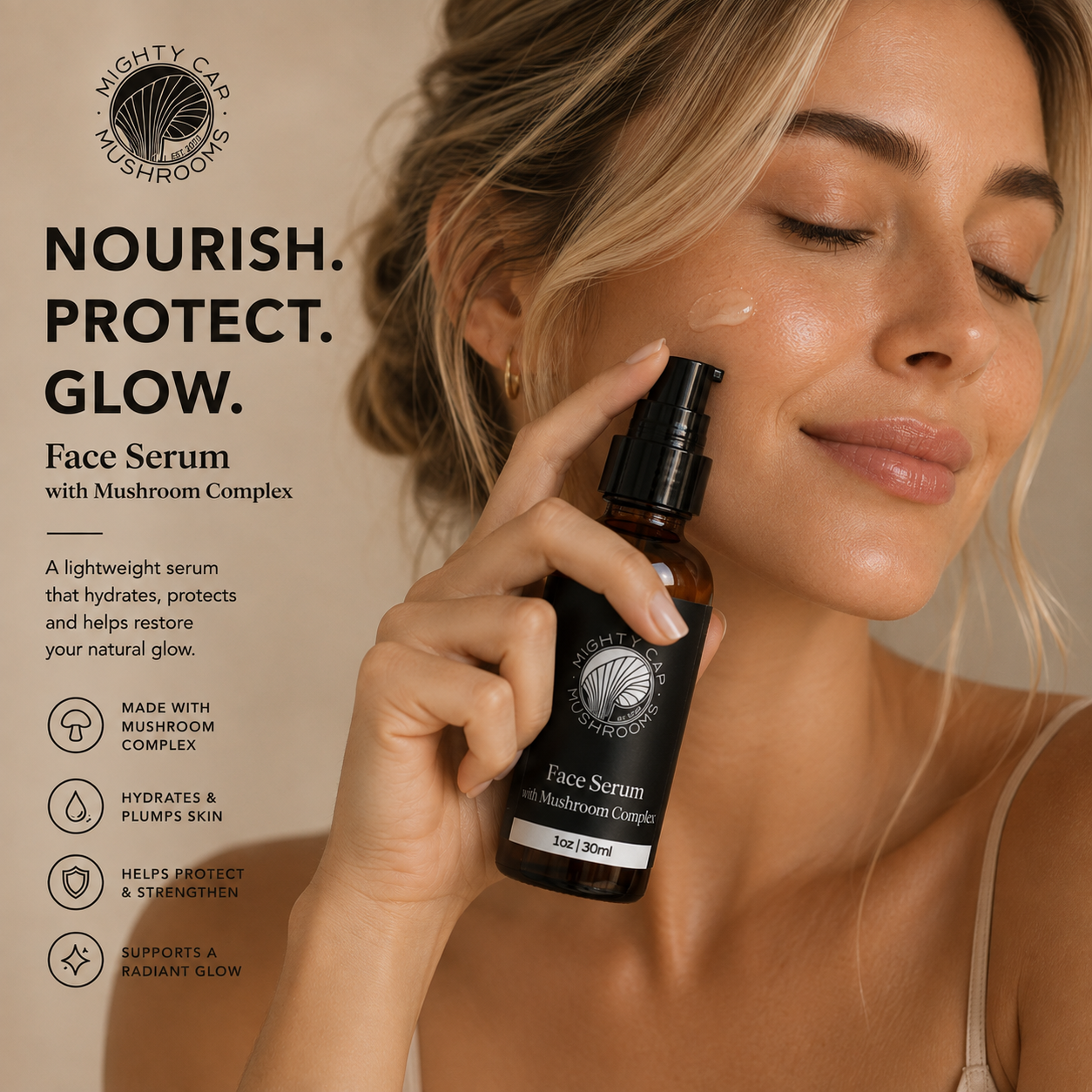 Face Serum with Mushroom Complex