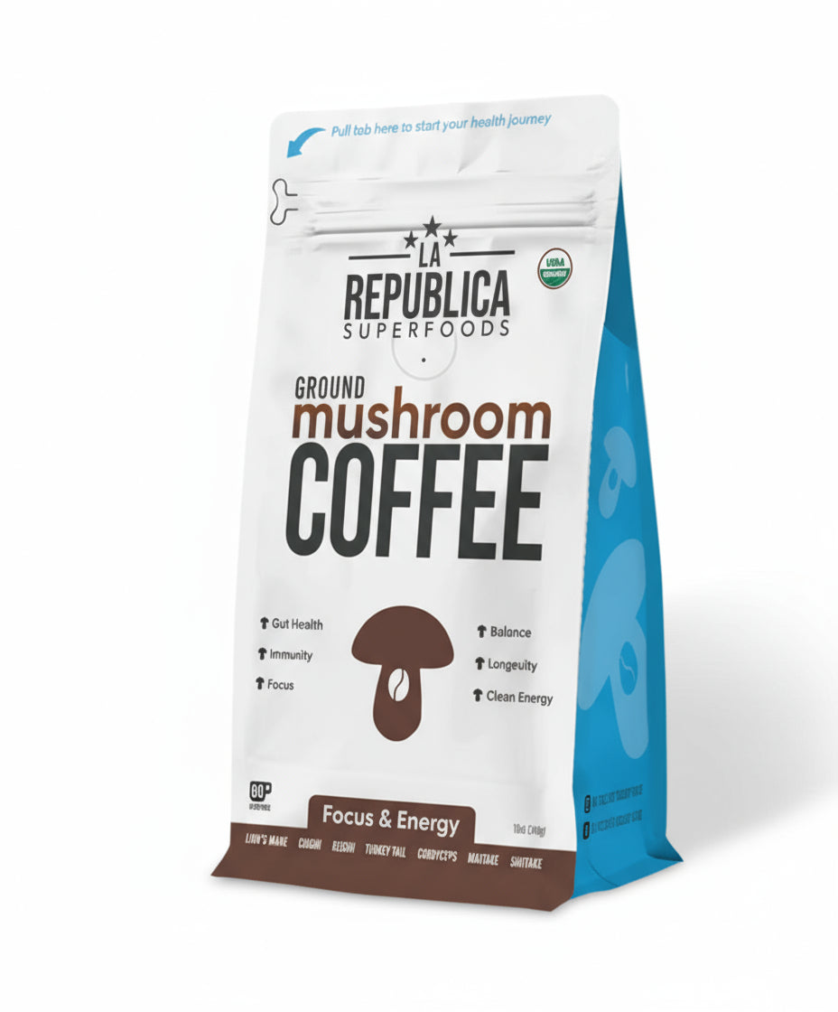 Mushroom Coffee (Ground) 12oz Bag 60 servings
