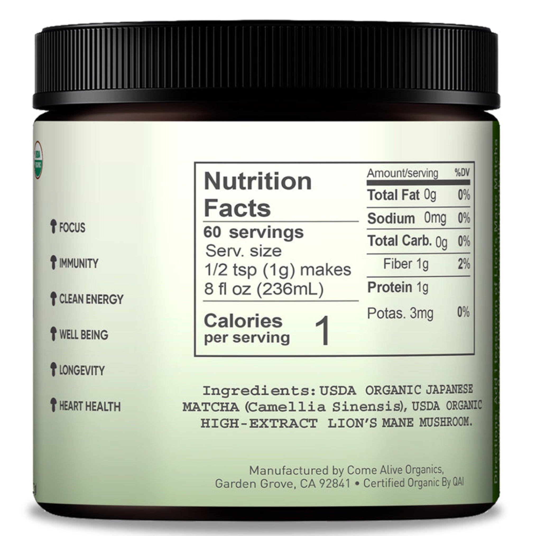 Mushroom Matcha with Lion's Mane Extract Powder