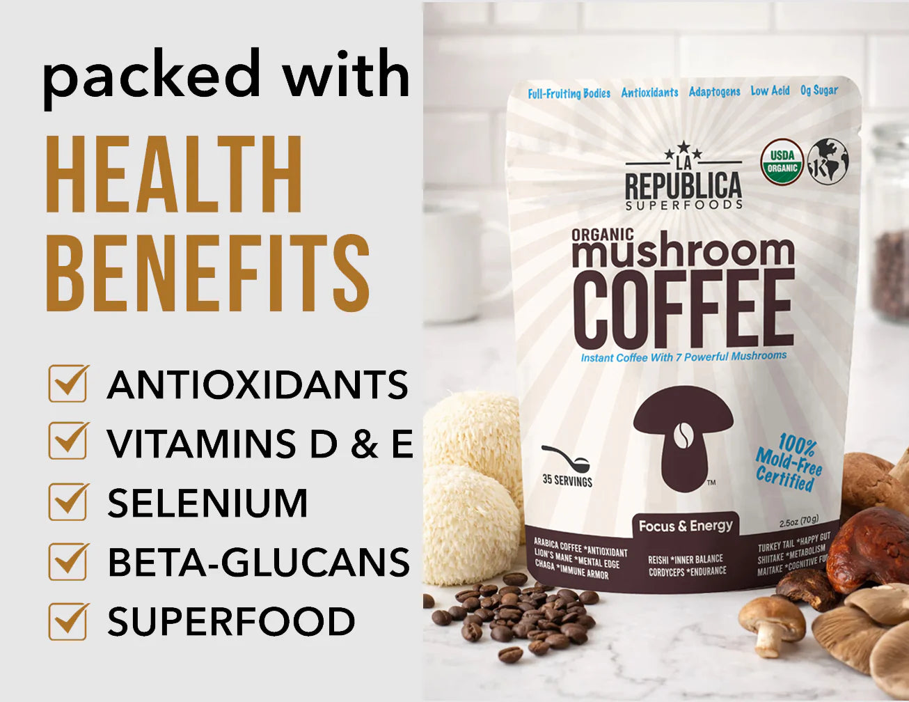 Mushroom Coffee (Instant) 35 servings