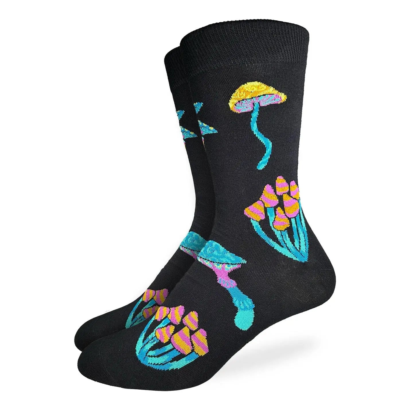 Trippy Mushrooms Socks (Adult Size 7-12)