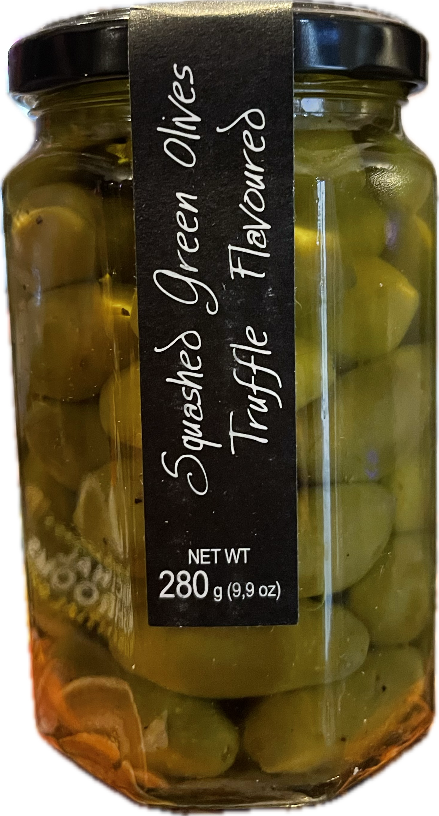 Squashed Green Olives Truffle flavoured
